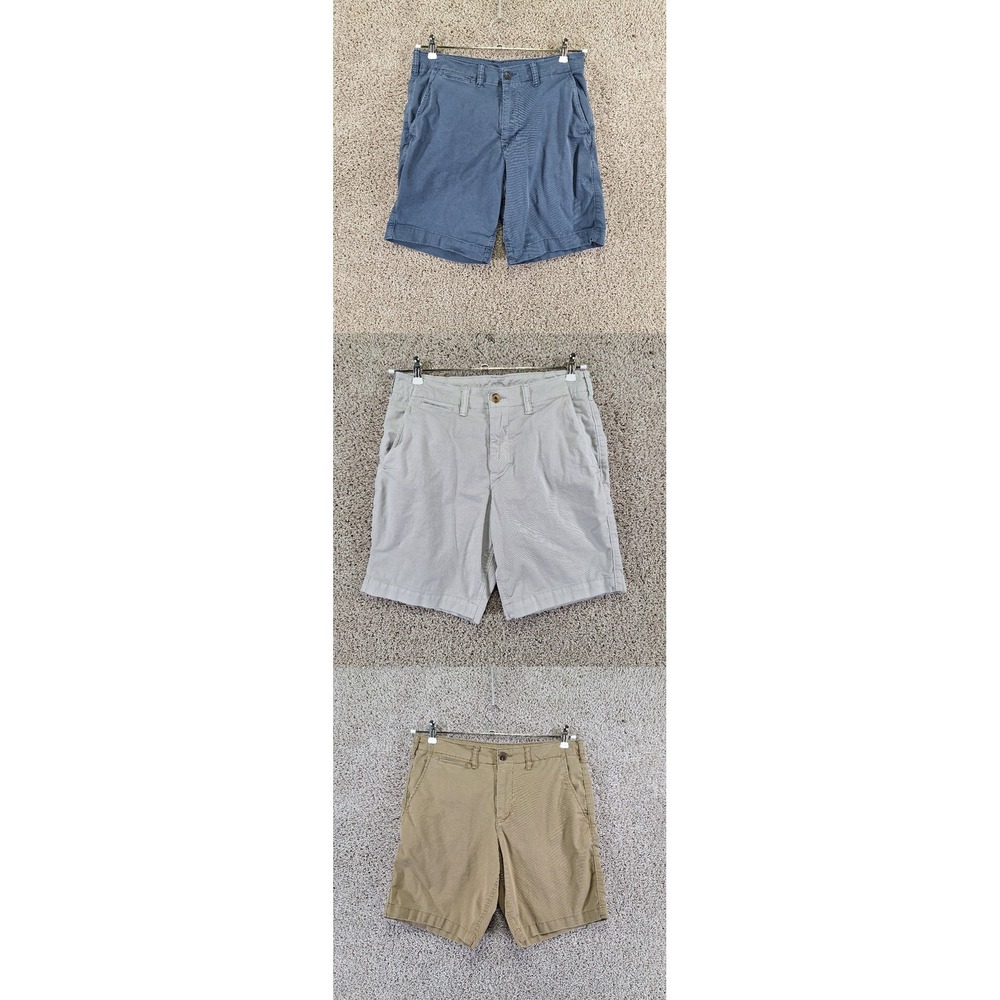 American Eagle Shorts Mens 31 Classic Flex Chino Stretch Casual Preppy Lot of 3